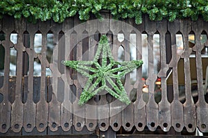 Detail on winter house in Porte du Soleil, France