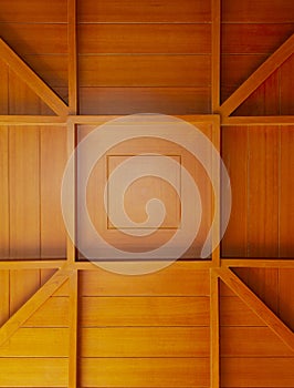 Detail of wooden ceiling