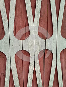 Detail of a wooden fence photo