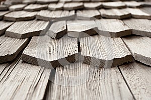 Detail of wooden shingle