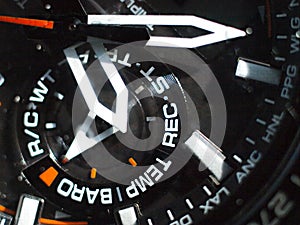 Detail of wrist watch