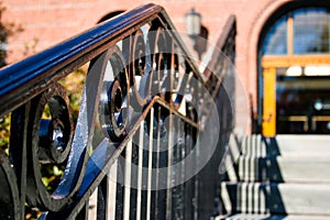 Detail of Wrought Iron Handrail