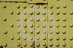 Detail of Yellow Bridge in Pittsburgh