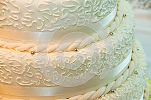 Wedding Cake Close up photo