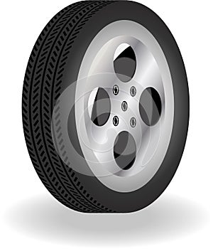 Detailed 3D Vector Tire