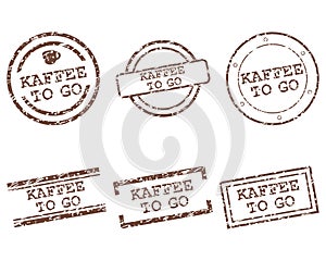 Kaffee to go stamps photo