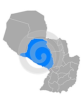 Map of Presidente Hayes in Paraguay photo