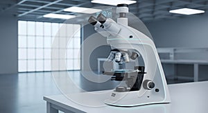 Modern Microscope in a Laboratory Setting