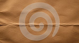 Rich brown vintage paper texture with fold