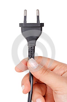 Detailed Black Plug View