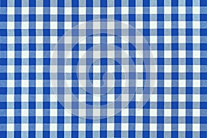 Detailed blue picnic cloth photo
