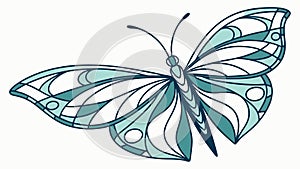 Detailed Butterfly Vector Illustration, Delicate Beauty, vector design Generative AI photo