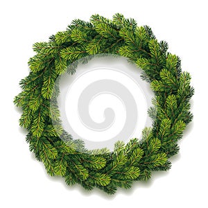 Detailed Christmas Wreath