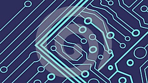 Detailed Circuit Board Pattern, Electronic Technology Background, vector design Generative AI