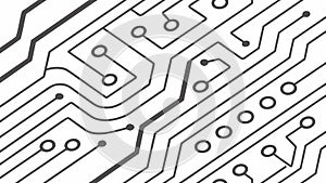 Detailed Circuit Board Pattern with Micro Components, vector design Generative AI