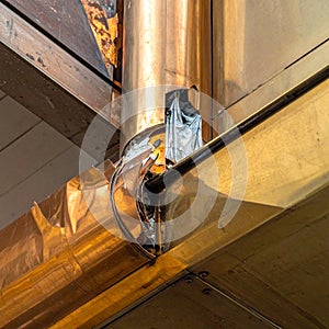 Architectural Copper Rain Gutter System Installation