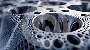 Detailed Close-Up of Ceramic Matrix Composite Aerospace Component