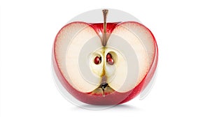 Close-up view of a sliced red