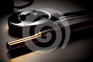 Detailed Close up of a Realistic Torque Wrench in a Captivating Photo.AI Generated