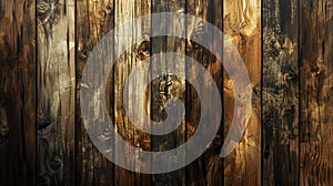 Detailed close-up of rustic, distressed wood planks with natural patterns and markings - the perfect background texture