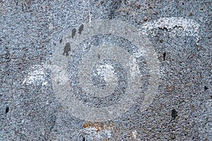 Detailed close up view on aged concrete walls with cracks and lots of strcuture