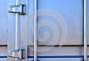 Detailed close up view on metal and steel structure textures in different colors