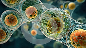 microscopic cells intricate structure