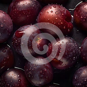 Detailed closeup picture of fresh plums.