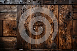 Detailed closeup reveals the rich texture of a wooden barrel, perfect backdrop