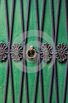 Detailed, Colored Door Photo, Close Up