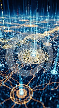 Digital network light streams.