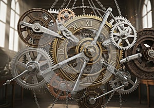 The detailed craftsmanship emphasizes motion and engineering