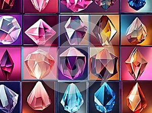 Detailed crystal background realistic high quality K