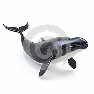 Black Right Whale Underwater 3D Rendering photo