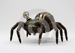 Steampunk Spider Robot Design: A Futuristic Arachnid Marvel