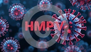 3D Visualization of HMPV Virus Structure photo