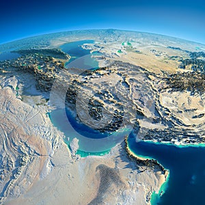 Detailed Earth. Persian Gulf