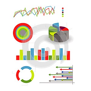 Detailed elements of infographics