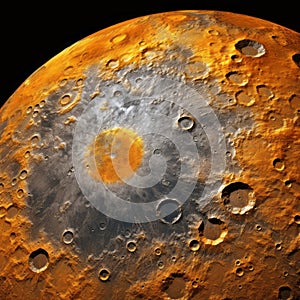 Detailed Full Frame Oberon With Doge Face Crater - Nasa Hdr Hq Photo