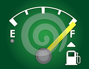 Detailed gas gage illustration