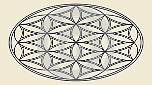 Detailed Hexagonal Tile Pattern, Abstract Geometric Design Vector, vector design Generative AI