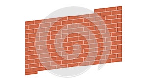 Rustic Brick Wall Texture, Traditional Masonry Pattern Background, vector design Generative AI
