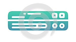 Server Rack Unit, Data Center Equipment and Technology vector design Generative AI