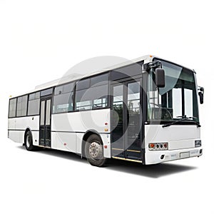 Bus isolated on white background photo