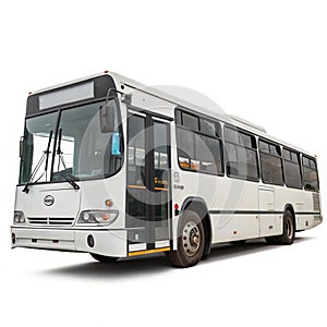 Bus isolated on white background photo