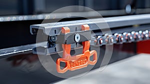 Detailed image of the chain catcher a safety feature that prevents flying debris and protects the user photo