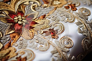 detailed image of ornate church vestments embroidery
