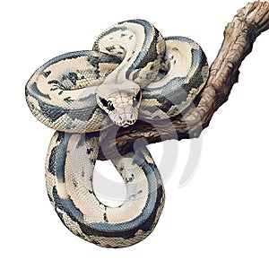 Python coiled on a branch