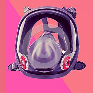 Safety gear showcased with mask and filter components for effective protection in various environments photo