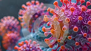 Detailed macro images unveil microscopic viruses in humans, aiding medical science and diagnostics